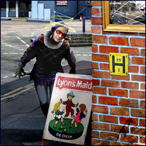 a detail of a painting