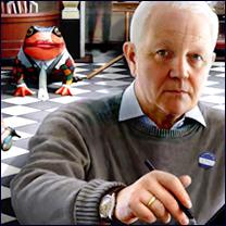 a detail of a painting